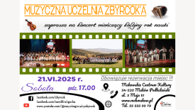 Muzyczna Uczelnia Zbyrcoka zaprasza na koncert.