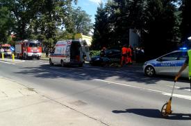 Sucha Beskidzka: Wypadek na skrzyżowaniu. Jedna osoba ranna