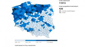 Południe Polski z mniejszą liczbą zakażeń