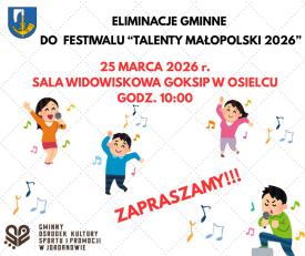 Młode talenty z gminy Jordanów wyjdą na scenę. Ruszają eliminacje do „Talentów Małopolski 2026”