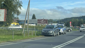 Sucha Beskidzka: kolizja na skrzyżowaniu DK28 z Zamkową.