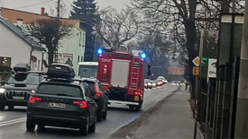 Plama substancji ropopochodnej na odcinku Maków Podhalański – Sucha Beskidzka.