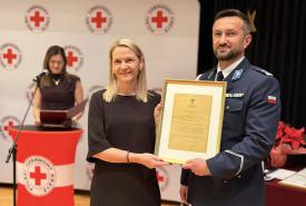 Wyjątkowe wyróżnienie dla Komendanta Powiatowego Policji w Suchej Beskidzkiej.