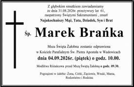 NEKROLOG - Marek Brańka.