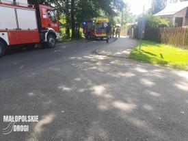 Wypadek samochodowy w Juszczynie.