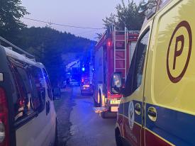 Kolizja trzech pojazdów w Kurowie – dwójka dzieci trafiła do szpitala.
