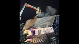 Interwencja straży pożarnej w Skawicy.