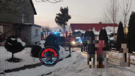 Budzów - samochód uległ całkowitemu spaleniu.