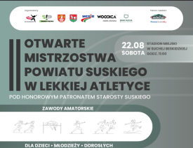 Lekkoatletyczne emocje w Suchej Beskidzkiej. Nadchodzą II Mistrzostwa Powiatu Suskiego!