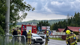 Kolizja pojazdów w Juszczynie. 