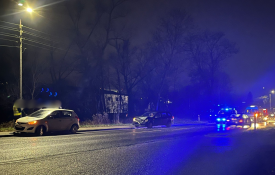 Opel nie wyhamował w porę...