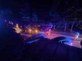 Nocna akcja strażaków w Gilowicach.