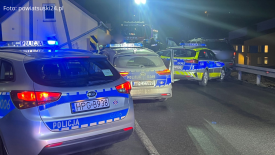 Policyjny pościg zakończony kolizją. Trzy pojazdy zderzyły się w Stryszowie.