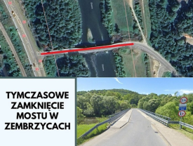Uwaga kierowcy! Stary most w Zembrzycach zostanie zamknięty. Ruszają pilne prace naprawcze.
