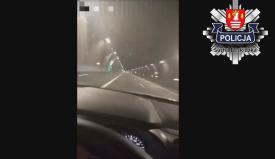 Szaleńczy rajd przez tunel w Naprawie. Wszystko nagrał i wrzucił do internetu.