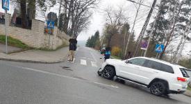 Sucha Beskidzka: Zderzenie BMW z Jeepem