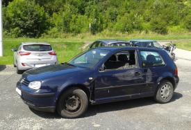 Maków Podhalański: Dwa jednoślady wjechały w samochód