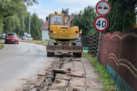 Ruszył remont chodnika w Bystrej Podhalańskiej! Uwaga na utrudnienia.