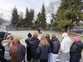 Sucha Beskidzka - uczniowie „Jedynki” z wizytą w suskiej komendzie Policji.