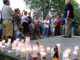 Sucha Beskidzka: Protest przed Sądem Rejonowym