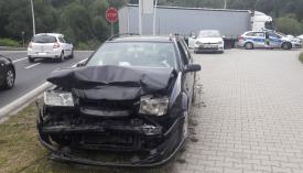 Sucha Beskidzka: Kolizja trzech samochodów