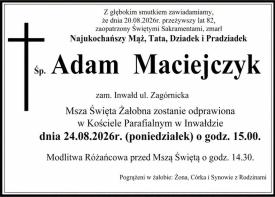 NEKROLOG - Adam Maciejczyk.