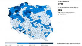 Powiat suski z najwyższym wskaźnikiem zachorowań na koronawirusa