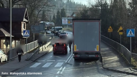 Kolizja w Osielcu na DK28. Utrudnienia w ruchu. 