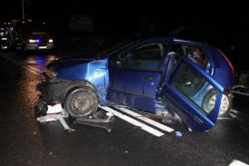 Wypadek drogowy w Makowie Podhalańskim. Zmarł 18-letni pasażer jednego z pojazdów