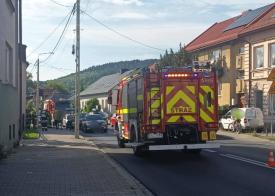 Kolizja pojazdów w Makowie Podhalańskim.