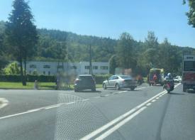 Zdarzenie drogowe w Zembrzycach.