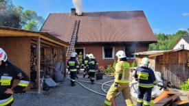 Tragiczny pożar w Stryszawie. Zginął 68-letni mężczyzna