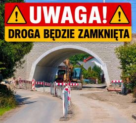 Czasowe zamknięcie drogi pod wiaduktem kolejowym Lachowice–Leśniczówka. Kierowcy muszą przygotować się na utrudnienia.