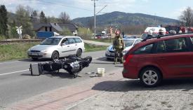 Stryszawa: Zderzenie motocykla z osobówką
