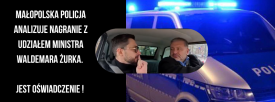 Małopolska Policja analizuje nagranie z udziałem ministra Waldemara Żurka. Jest oświadczenie. 