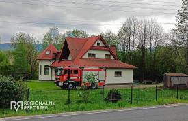 Interwencja Straży Pożarnej w Makowie Podhalańskim. 