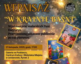 Baśniowy wernisaż w Jordanowie – pierwsza publiczna prezentacja prac Ewy Gryz.