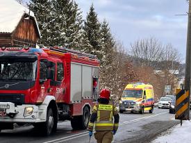Interwencja służb  w Suchej Beskidzkiej !
