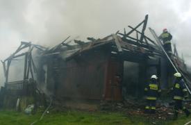 Stryszawa: Pożar domu 