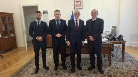 Delegacja z Jordanowa z wizytą w MSWiA. Rozmowy o bezpieczeństwie mieszkańców.