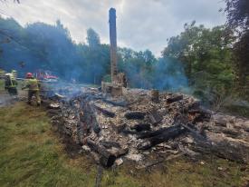 Pożar pod górą Przykiec.