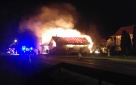 Skawica: Tragiczny pożar domu. Jedna osoba nie żyje.