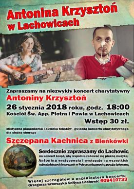 Lachowice: Koncert charytatywny dla Szczepana