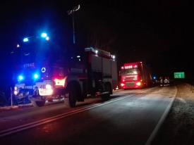 Zembrzyce: Zderzenie dwóch ciężarówek