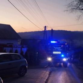 Interwencja Straży Pożarnej w Kojszówce. 