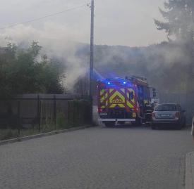 Interwencja Straży Pożarnej w Makowie Podhalańskim.