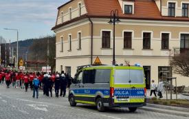 Policjanci zabezpieczali derby w Suchej Beskidzkiej