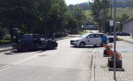 Sucha Beskidzka: Kolizja dwóch samochodów