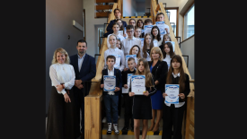 Mistrzowie ortografii wyłonieni! XXII Powiatowe Dyktando Ortograficzne w Suchej Beskidzkiej.