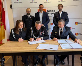 OSP Stryszów łączy siły ze słowackimi strażakami. Podpisano porozumienie.